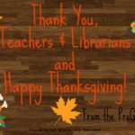 Thank You, Teachers and Librarians