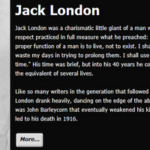 杰克伦敦100年前今天去世了
