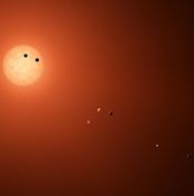 凌日行星TRAPPIST-1（由美国宇航局喷气推进实验室提供）