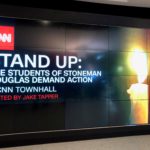 CNN市政厅的学生公民行动讨论枪支问题